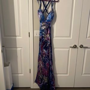 Exotic floor length gown